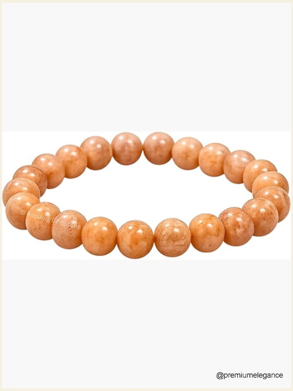 8mm Natural Gemstone Beaded Stretch Bracelet Healing Crystal
